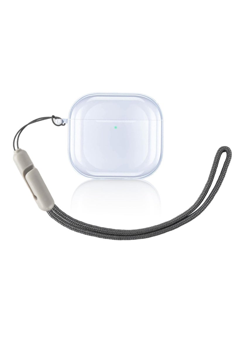ompatible with AirPods 4 (2024), Soft Silicone Full Protective Cover for Apple AirPods 3 Case with Keychain, Compatible with AirPods 3th Generation Case for Women Men (Clear)  - Image 1