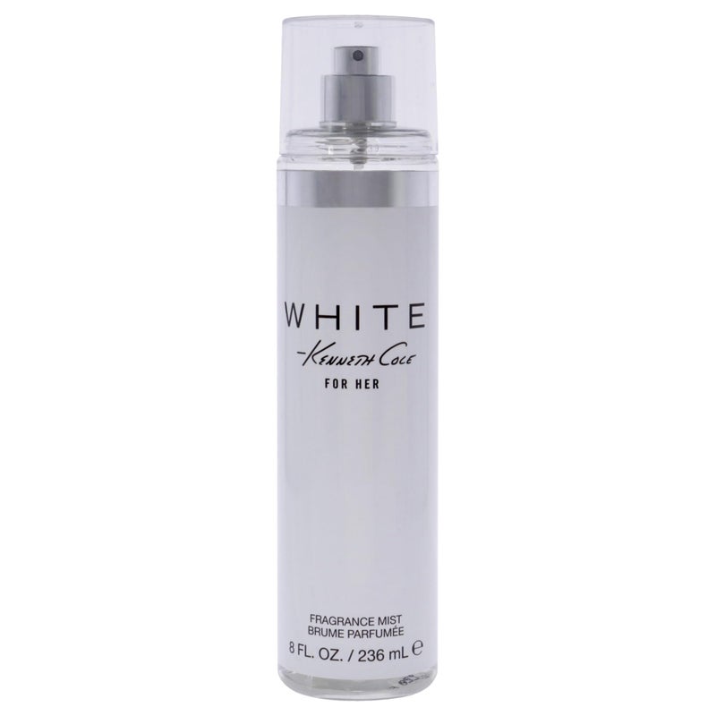 Kenneth Cole White for Her Body Mist for Women, Notes of Mandarin, Vanilla, Musk, and Orchid, Fruity, Fresh, Feminine Scent, Long-Lasting, Everyday Wear Fragrance, 8 Fl oz - Image 1