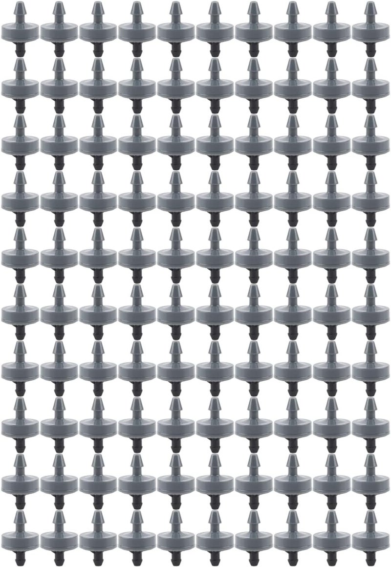 100PCS 4L Pressure Compensating Drip Emitter, Drip Irtion System, iency Saving Dripper Nozzle for Garden Greenhouse Farm, with 4/7 Hose Ector, l - Image 1