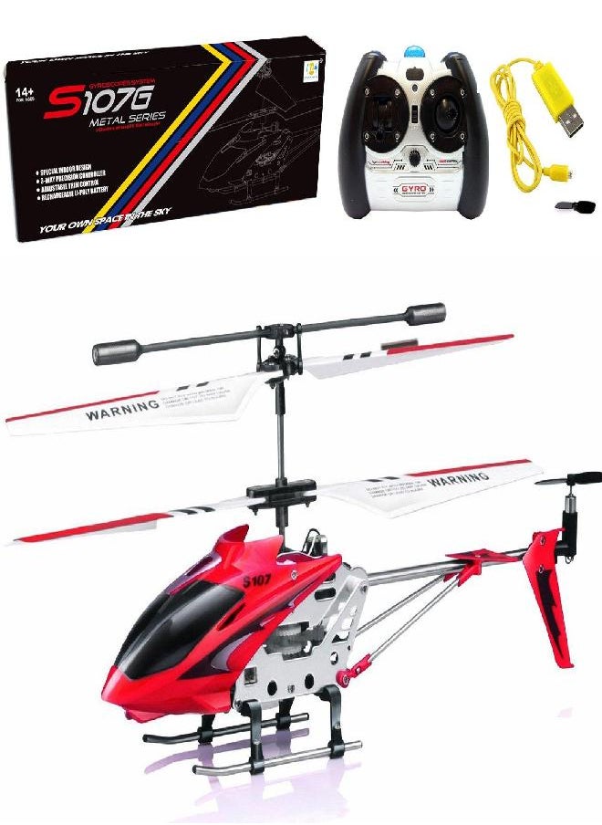 Cheerwing - Cheerwing S107/S107G Phantom 3CH 3.5 Channel Mini RC Helicopter with Gyro Crimson - Image 1