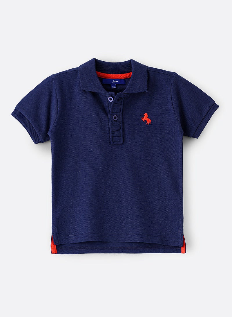 JAM Basic solid polo neck t-shirt - Image 1