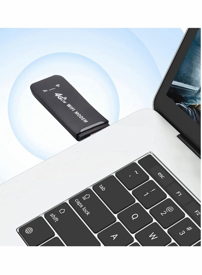 Portable USB Wifi Dongle, 4G USB Modem WiFi Router USB Dongle 150Mbps with SIM Card Slot Car Hotspot Pocket Mobile WiFi - Image 2