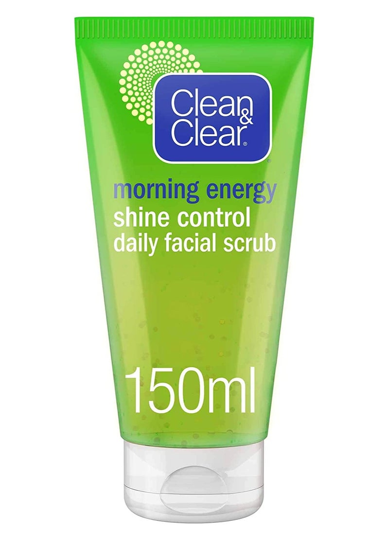 CLEAN & CLEAR Clean & Clear Morning Energy Shine Control Daily Facial Scrub 150ml  - Image 1
