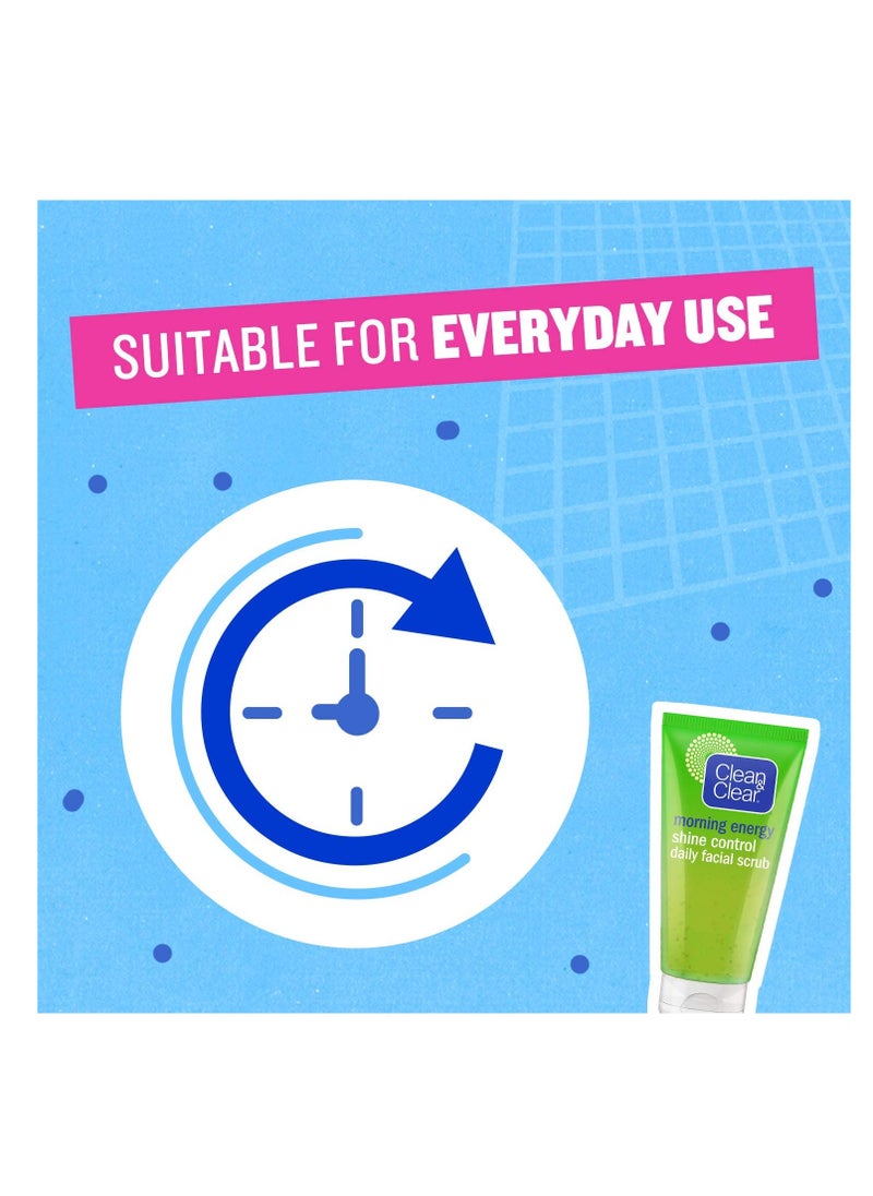 CLEAN & CLEAR Clean & Clear Morning Energy Shine Control Daily Facial Scrub 150ml  - Image 5