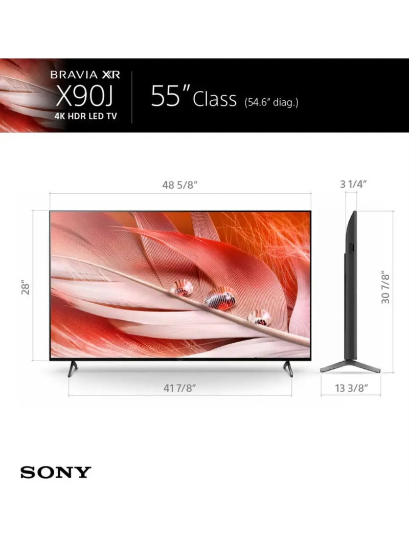 سوني Sony BRAVIA 55 Inch 4K UHD Smart Google TV, Full Array LED HDR TV With Cognitive Processor XR, Dolby Vision & Atmos, HDMI 2.1 Gaming TV, PS5 Ready, UHD 55 Inch Smart TV With Google Assistant, Netflix & YouTube XR-55X90J Black - Image 2