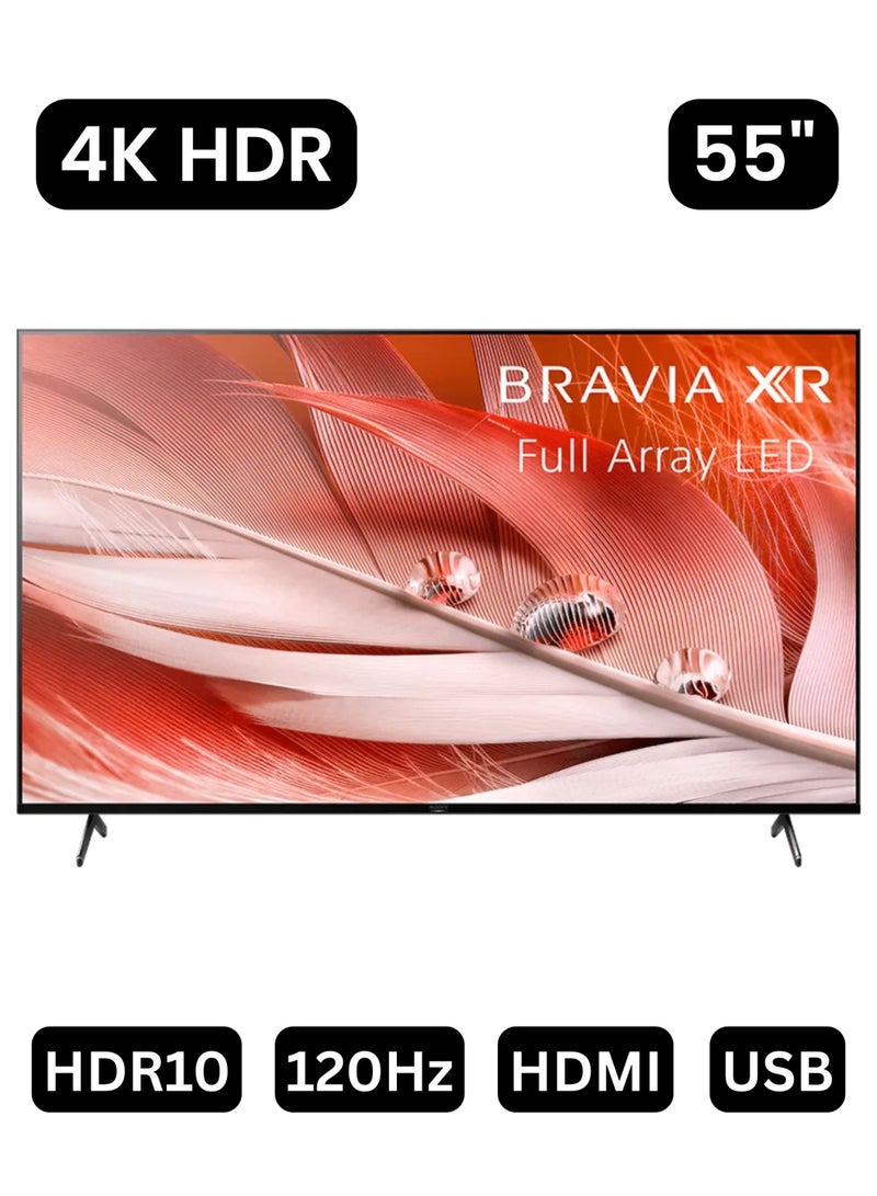 سوني Sony BRAVIA 55 Inch 4K UHD Smart Google TV, Full Array LED HDR TV With Cognitive Processor XR, Dolby Vision & Atmos, HDMI 2.1 Gaming TV, PS5 Ready, UHD 55 Inch Smart TV With Google Assistant, Netflix & YouTube XR-55X90J Black - Image 1