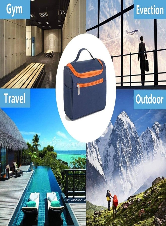 VILHOZ Premium Hanging Travel Toiletry Bag for Women and Men - Mens Travel Bag Toiletry with Expandable Compartments and Detachable TSA Friendly Clear Pouch (Blue) - Image 4