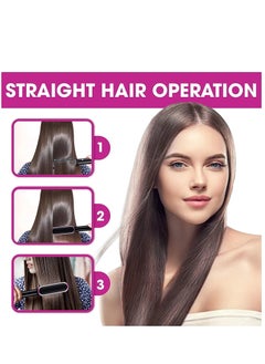 AROAQ New Hair Straightener Hot Comb Anti Scalding Ceramic Hair Curler Multi Speed Electric Straightening Comb Curling Iron Hairbrush  - Image 2