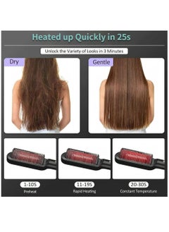 AROAQ New Hair Straightener Hot Comb Anti Scalding Ceramic Hair Curler Multi Speed Electric Straightening Comb Curling Iron Hairbrush  - Image 5