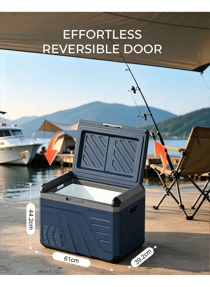 ET-LIFE 35L Car Refrigerator - Portable Car Fridge Freezer Refrigerators 12V/24V DC 220V AC Electric Cooler Box for Camping RV Road Trip Picnic Truck Camper -20℃-10℃ - Image 4
