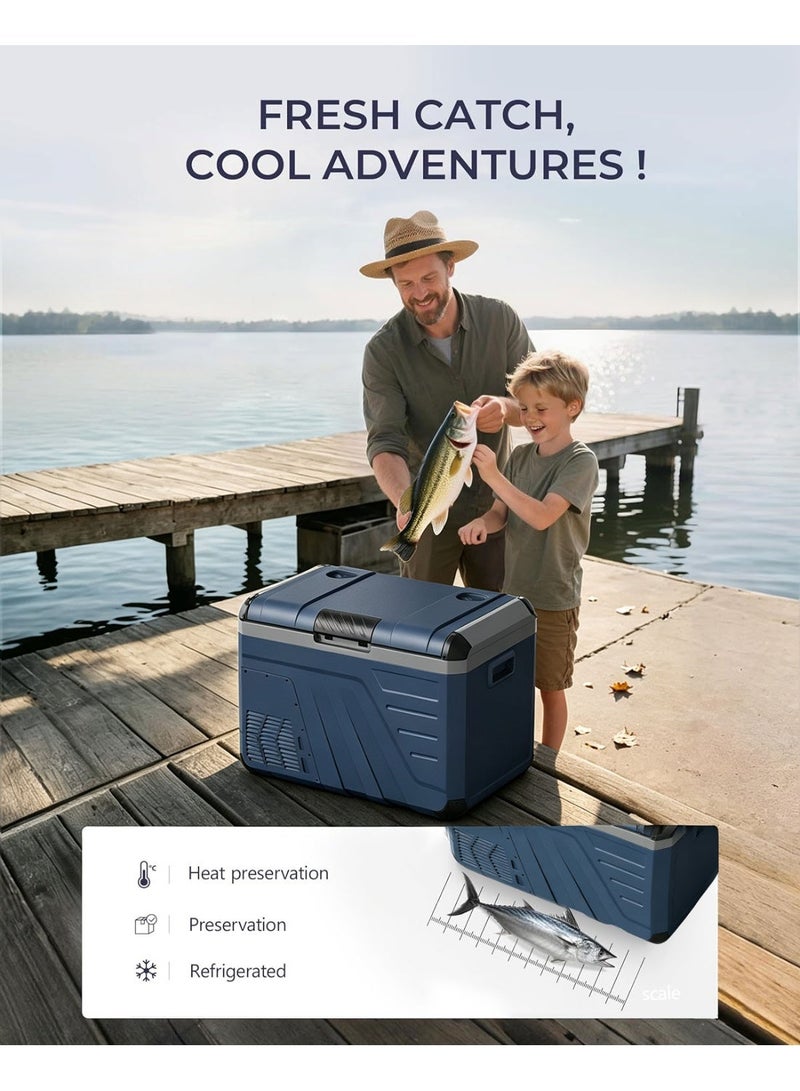 ET-LIFE 35L Car Refrigerator - Portable Car Fridge Freezer Refrigerators 12V/24V DC 220V AC Electric Cooler Box for Camping RV Road Trip Picnic Truck Camper -20℃-10℃ - Image 5