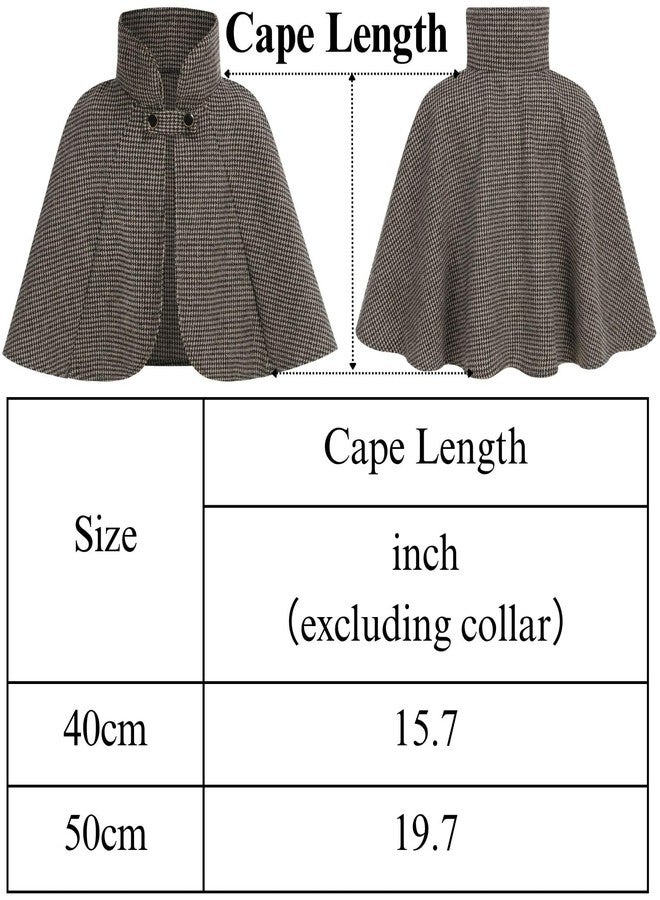 AGCOAH Kids Detective Costume Girls Boys Costumes 6PCS for Halloween Cosplay(Dark Brown,15.7inch) - Image 2