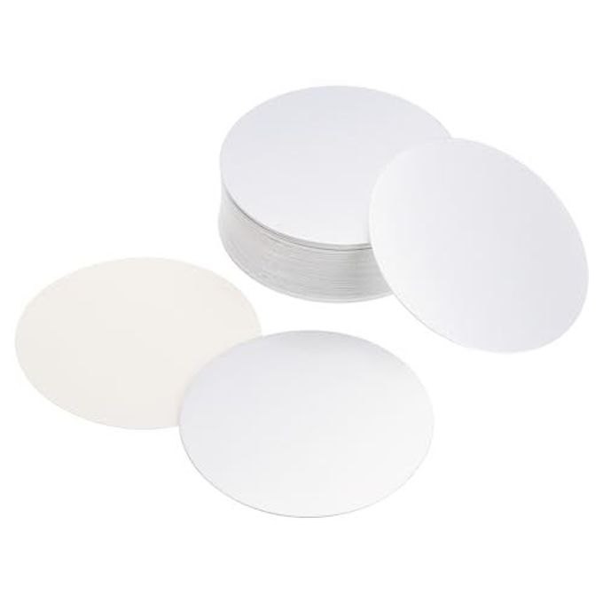 PATIKIL 83mm/3.27" Aluminum Foil Cap Liner, 150 Pack Resistant Tamper Induction Heat Sealer Sealing Liners for PET Plastic Bottle Jar Lid
