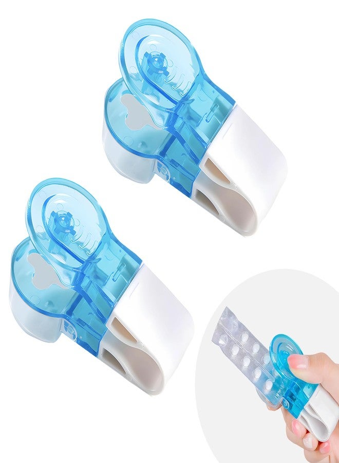 smrtcol Portable Pill Taker 2 Pack Pill Popper for Blister Packs Pills Opener Tool for Nurses Household Gadgets Pills Punchers - Image 1