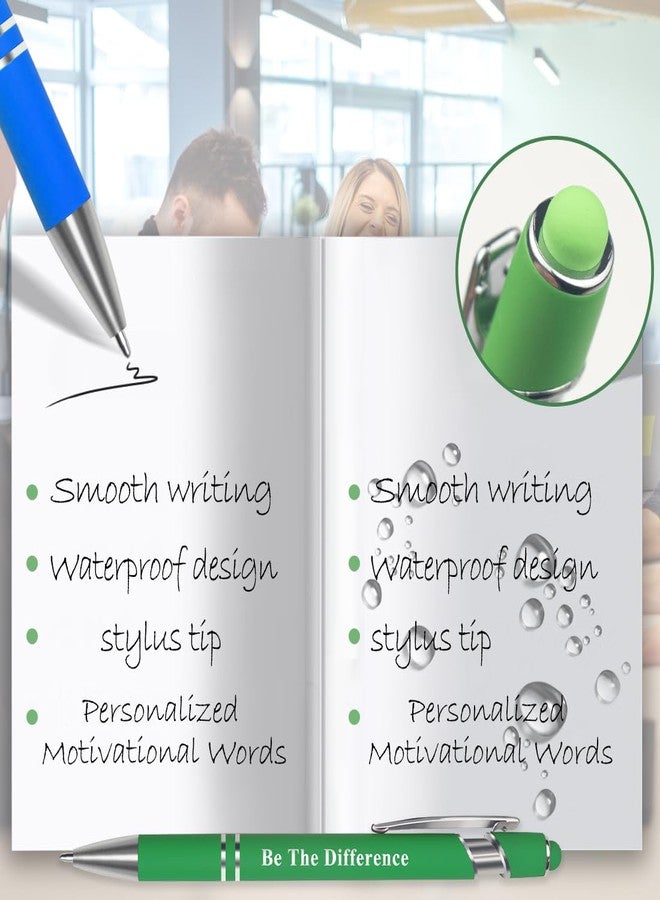 ايلان مجموعة أقلام حبر جاف شخصية من إيلان، 8 قطع، أقلام كتابة سلسة، أقلام لمس 1.0 مم، هدايا ملهمة للنساء، لوازم مكتبية ومدرسية (8 ألوان) - Image 3