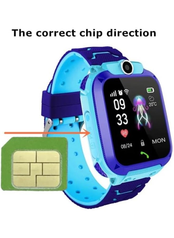 Next Store Q12 Kids Smartwatch with GPS, LBS, phone calls, color screen, SIM card support, real-time location tracking via mobile app, and a comfortable and safe design for children (Blue) - Image 1