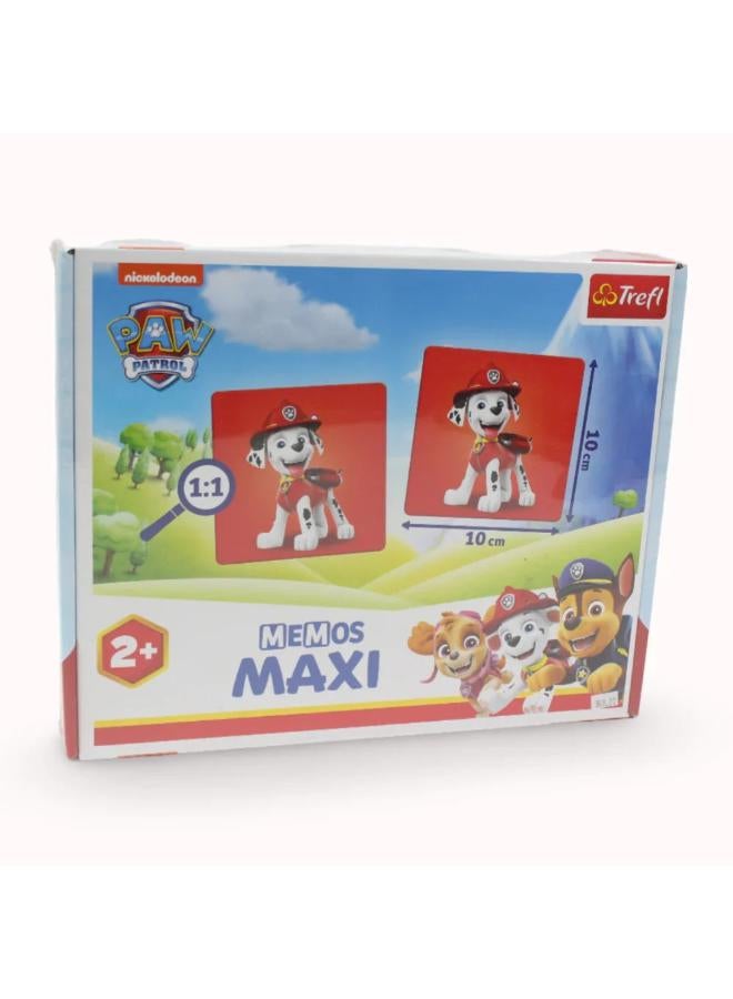 Trefl Game Memos Maxi Paw Patrol Puzzle - 24 Pcs - Image 1