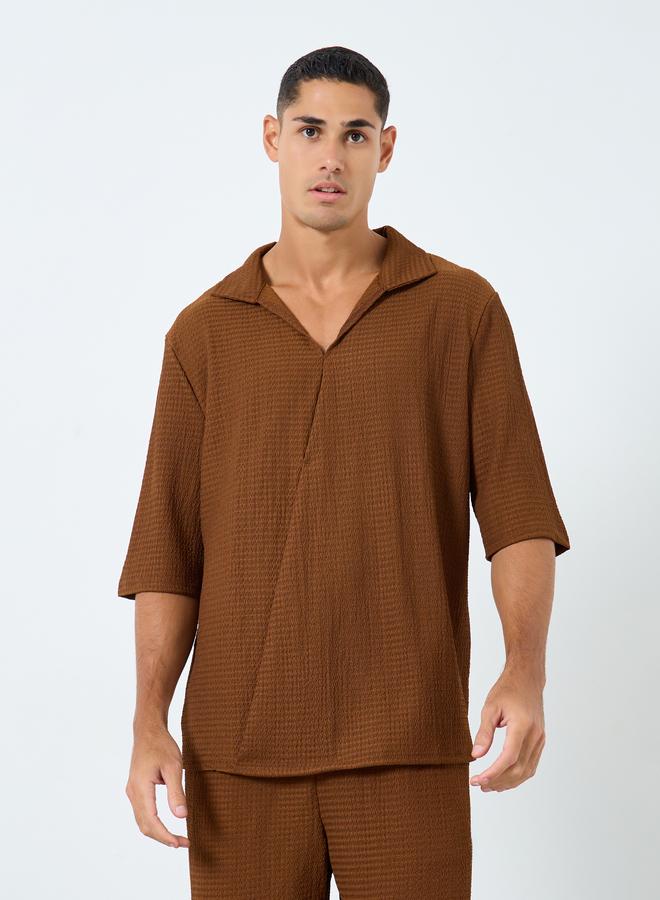 Styli Men Oversized Short Sleeve Shirt and Pants Co-Ords - Image 2