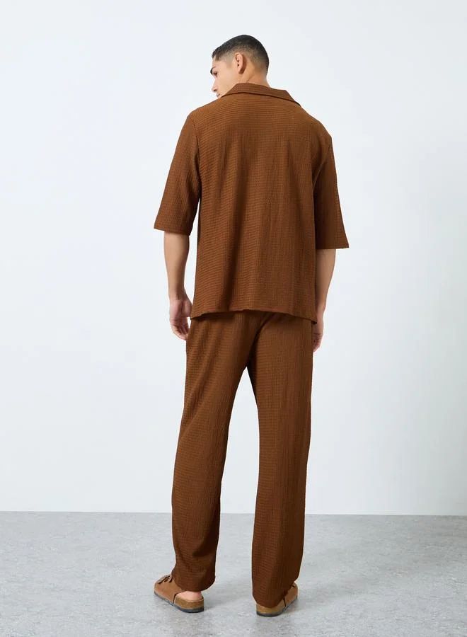 Styli Styli Men Oversized Short Sleeve Shirt and Pants Co-Ords