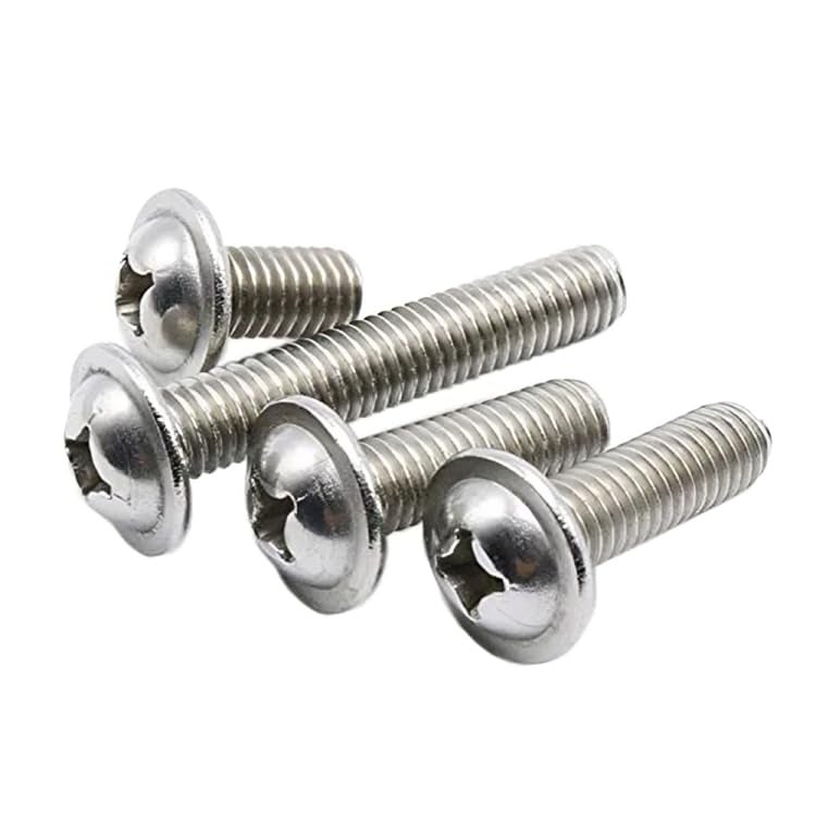 Rpi shop - M3 X 8mm Phillip Combi Washer Pan Head Screws, Combi (screw with washer), Fully Thread, Nickel Finish, Machine Thread, Quantity - 25 Pcs - Image 3