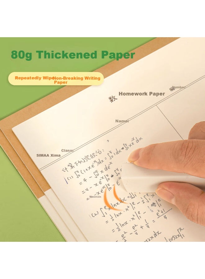 Simaa 16k/22 Sheets Math Homework Paper , Draft Paper, Student Practice Paper, High School Learning Tool - Pack Of 3 - Image 2