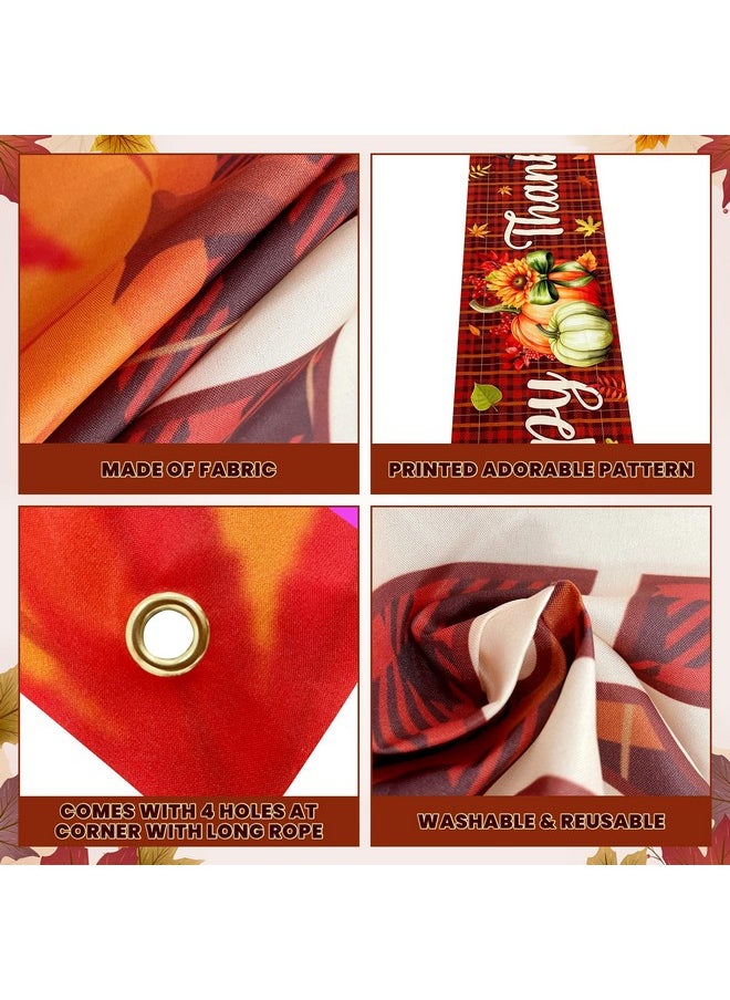 KATCHON KatchOn, Happy Thanksgiving Banner Outdoor - Xtralarge, 120x20 Inch | Happy Thanksgiving Yard Banner for Thanksgiving Yard Decorations | Happy Thanksgiving Yard Signs, Thanksgiving Decorations Outdoor  - Image 3