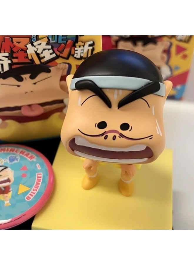 صندوق شياوكسين الغريب من كرايون شياوكسين، دمية لعب عصرية مصنوعة يدويًا، ديكور سطح المكتب، هدية عيد ميلاد للنساء