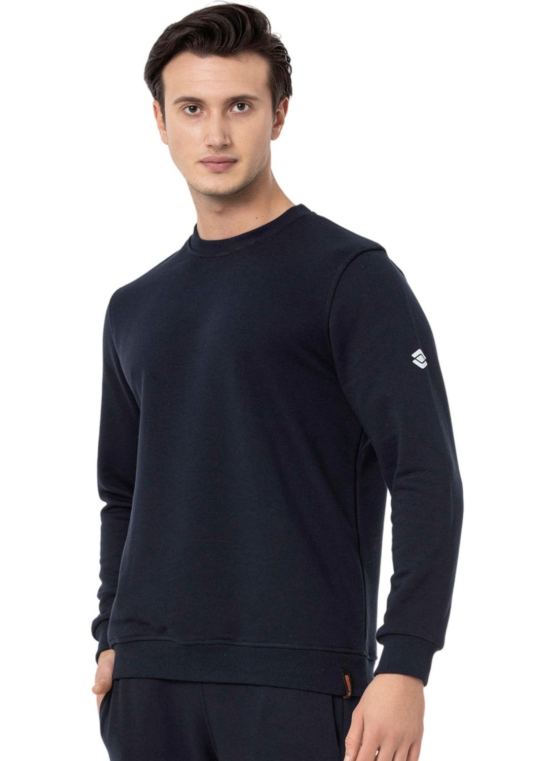 Scooter  Crew Neck Navy Blue Men's Sweatshirt M1515TL  - Image 1