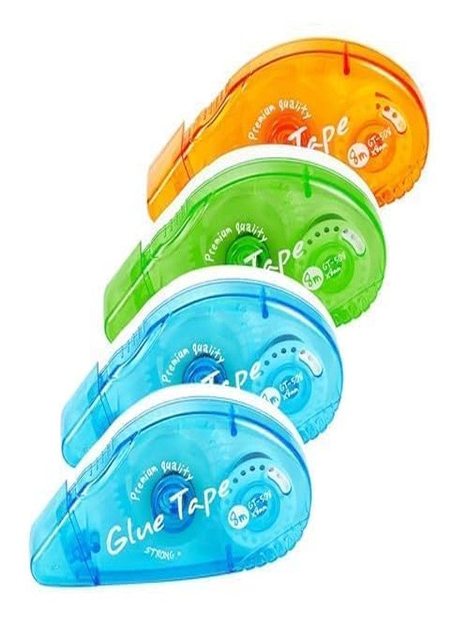 ARLICODECK Double Sided Tape Roller Scrapbooking Tape, Permanent Adhesive Tape Dispenser Runner for Crafts and Arts Projects Gift Wrapping(Multicolor) (D.Side Glue Tape -1) - Image 3