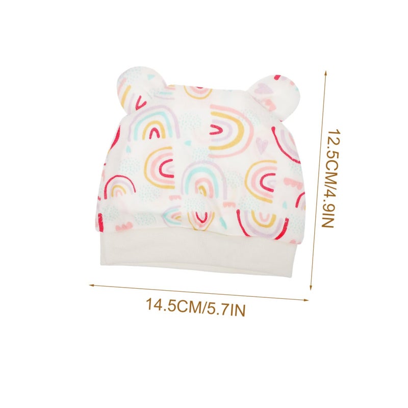 Newborn Cotton Hat Scratch Mittens Foot Props Photography Set For Baby Boys Girls - Image 3