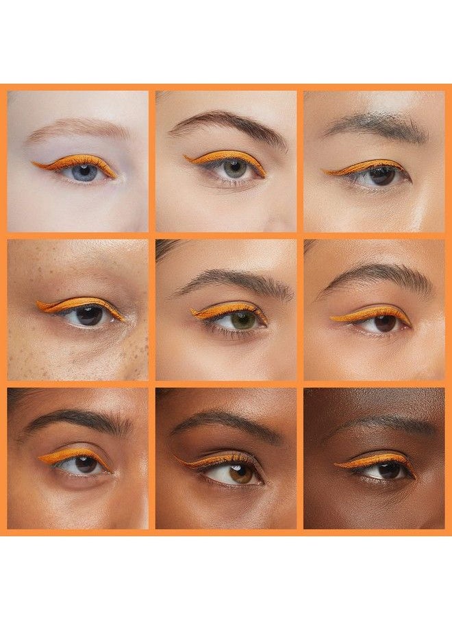 DNM Cat Eye Makeup Waterproof Neon Colorful Liquid Eyeliner Pen Make Up Comestics Longlasting Black Eye Liner Pencil Makeup Tools (orange)  - Image 5