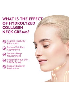 Jaysuing Hydrolyzed Collagen Neck Cream, Smoothing and Diminishing Neck Lines Shaping Swan,Tighten and Lift Neck Cream,Women Face&Neck Tighten and Lift Cream  - Image 2