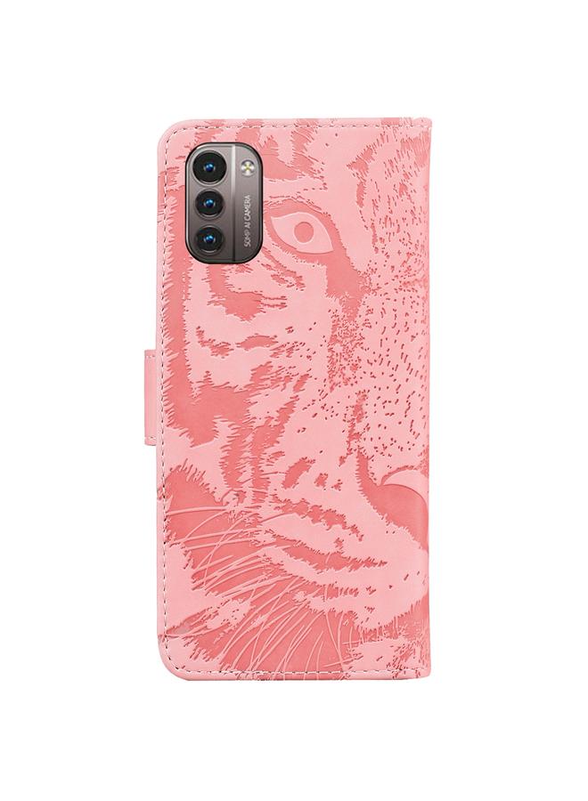 S-TOP Case For Nokia G21 / G11 Tiger Embossing Pattern Horizontal Flip Leather Phone Case - Image 2
