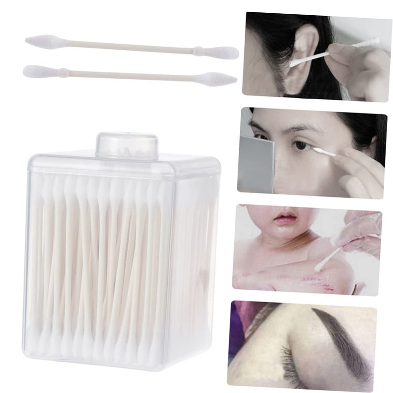 400 قطعة من أعواد القطن المزدوجة الرأس لمساحيق التجميل، ومنصات الوجه للتنظيف وأدوات التجميل - Image 5