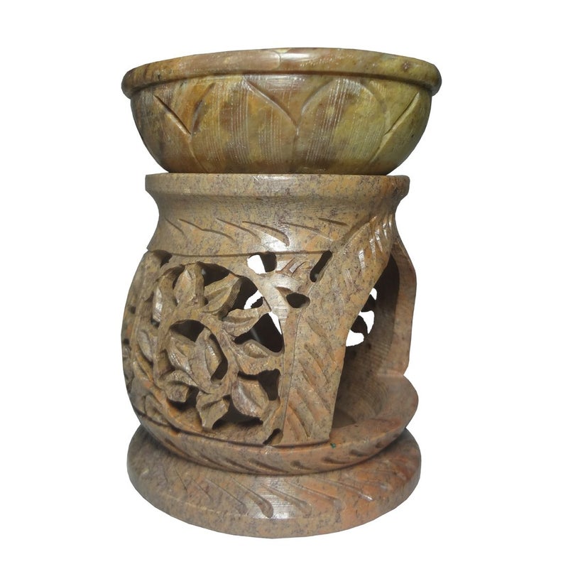 Avinash Handicrafts Avinash Handicrafts Stone Aroma Diffuser Matki Shape 10 cm - Image 3