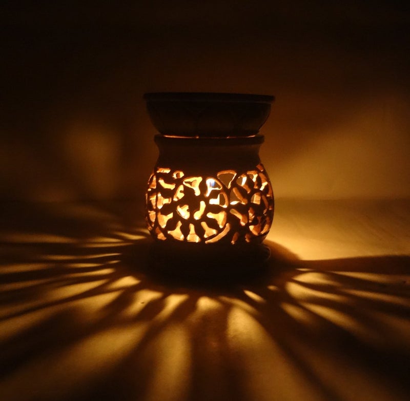 Avinash Handicrafts Avinash Handicrafts Stone Aroma Diffuser Matki Shape 10 cm - Image 2