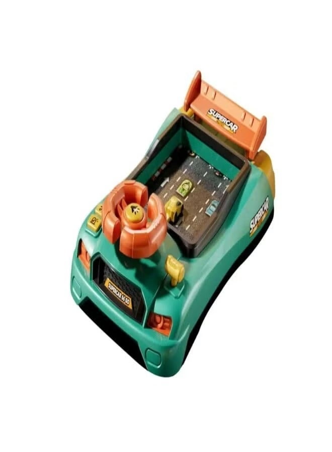 Musical Steering Wheel Toys for Kids Toddlers Simulation Racing Car Toy with Sound for Age 3+, Interactive Educational Racing Car Toy for Boys Girls Birthday Gift - Image 1