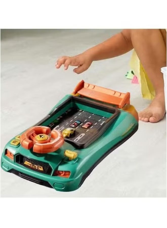 Musical Steering Wheel Toys for Kids Toddlers Simulation Racing Car Toy with Sound for Age 3+, Interactive Educational Racing Car Toy for Boys Girls Birthday Gift - Image 4
