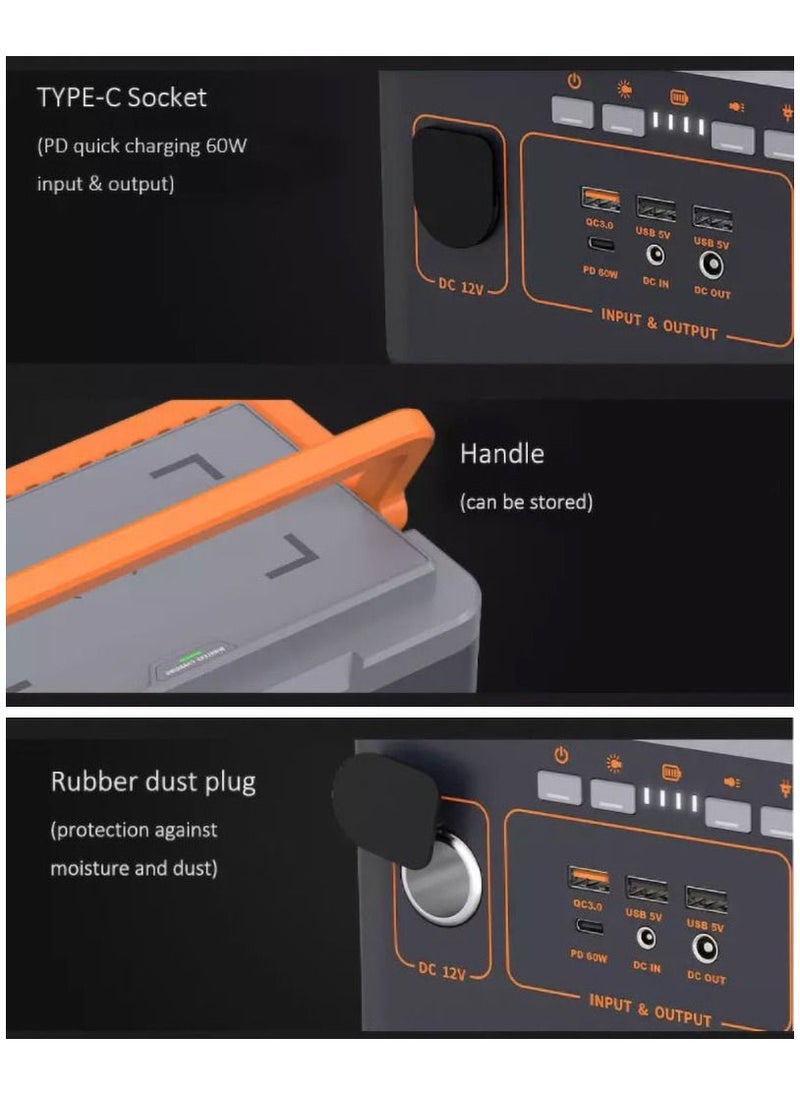 Crony - BS300 Portable Power Station Portable 220v lithium solar power generator system with wireless charging - Image 1