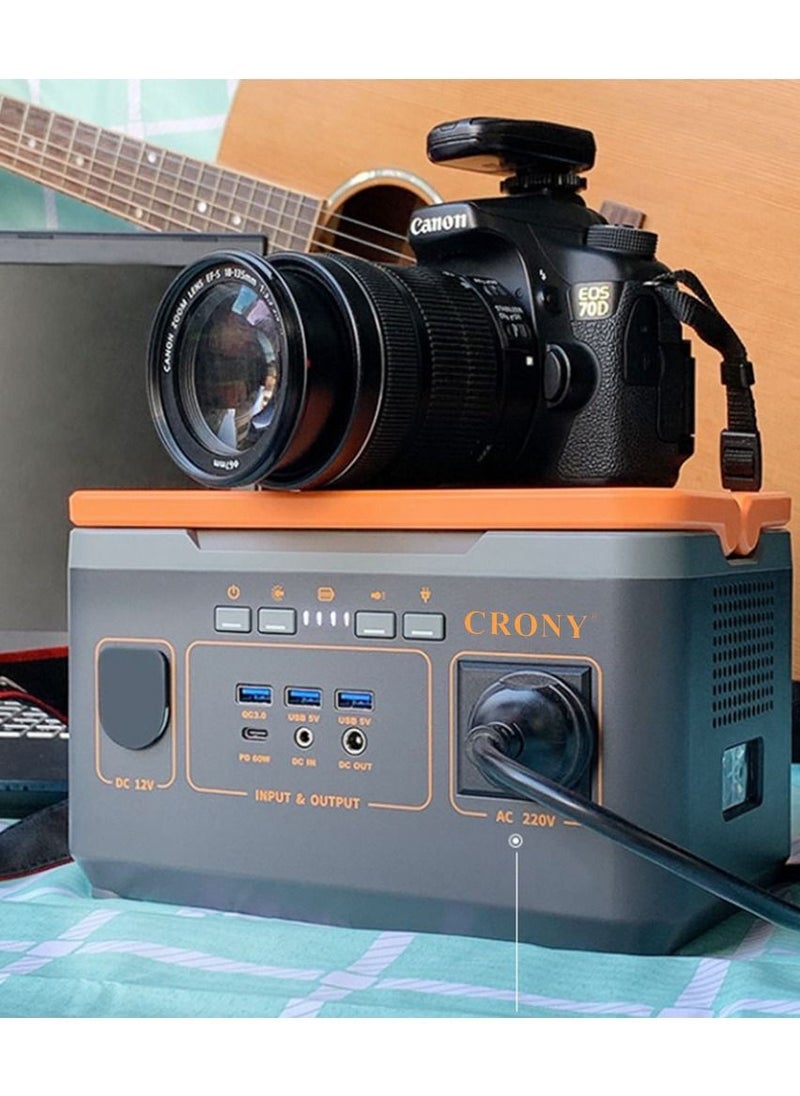 Crony - BS300 Portable Power Station Portable 220v lithium solar power generator system with wireless charging - Image 1