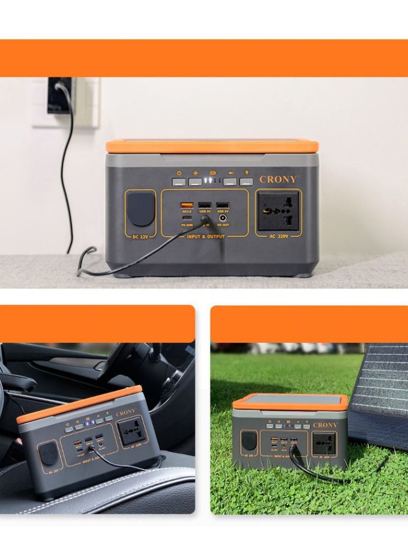 Crony - BS300 Portable Power Station Portable 220v lithium solar power generator system with wireless charging - Image 1