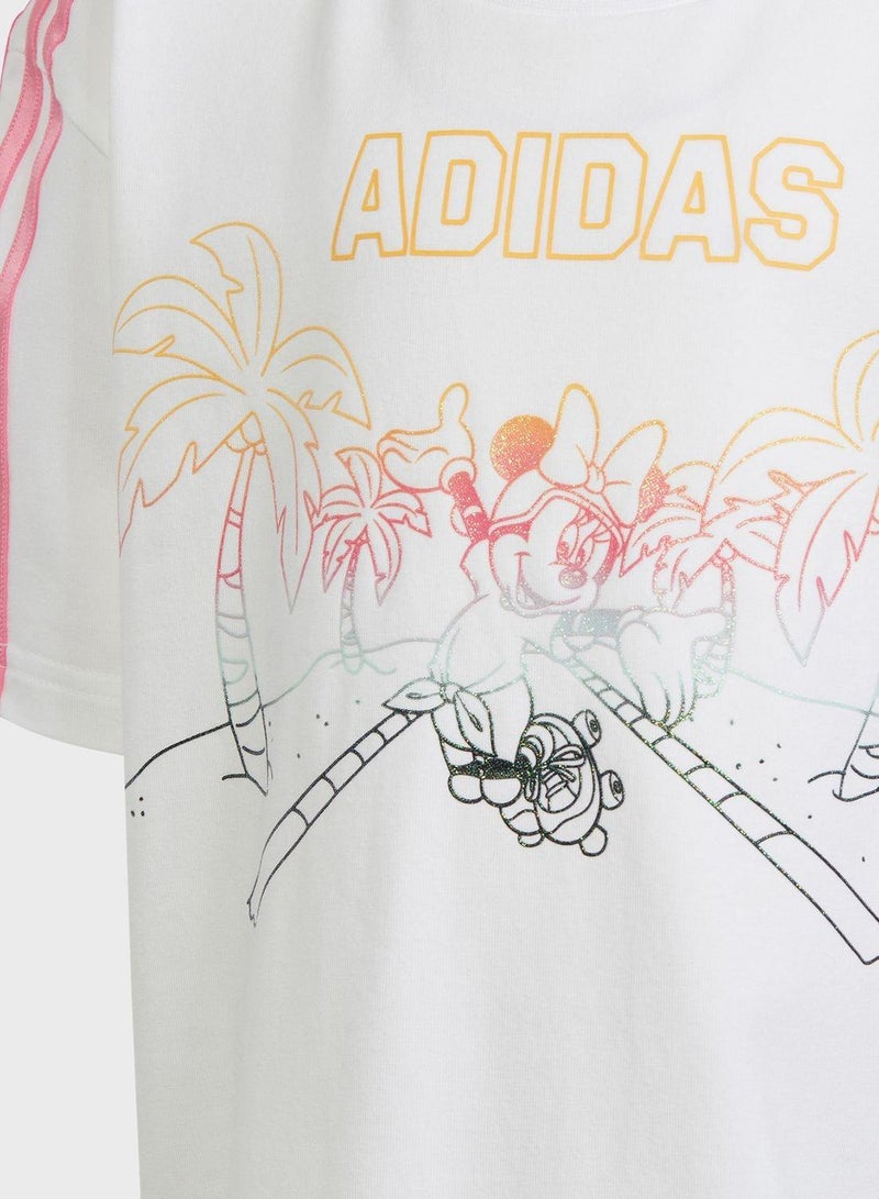 Adidas Youth Disney Minnie Mouse T-Shirt - Image 3