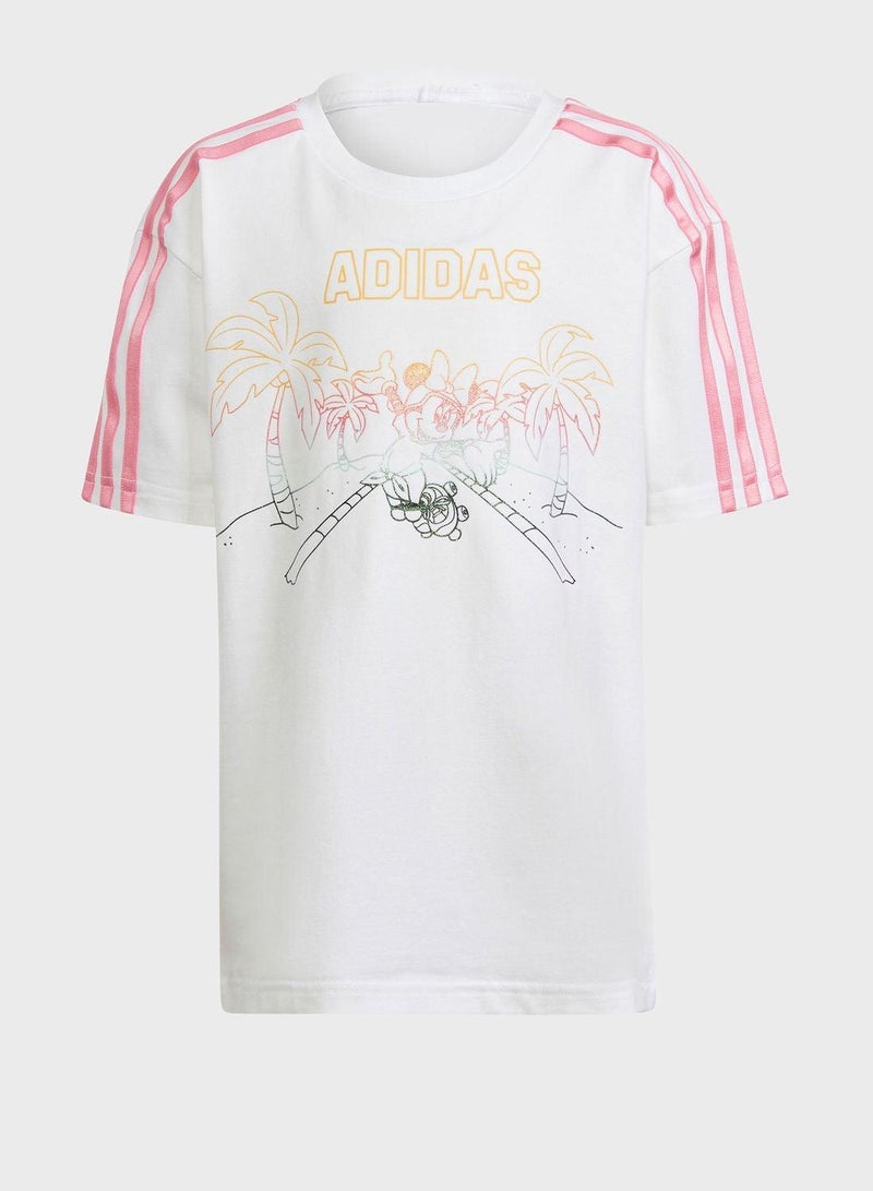 Adidas Youth Disney Minnie Mouse T-Shirt - Image 5