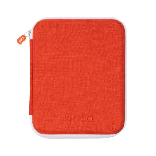 YOTO Card Case in Fruit Punch Orange Kids Accessory Soft Portable Folder with Zipper 64 Pockets for Player Mini Audiobook Cards Card Binder Holder with Sleeves for Travel - Image 1