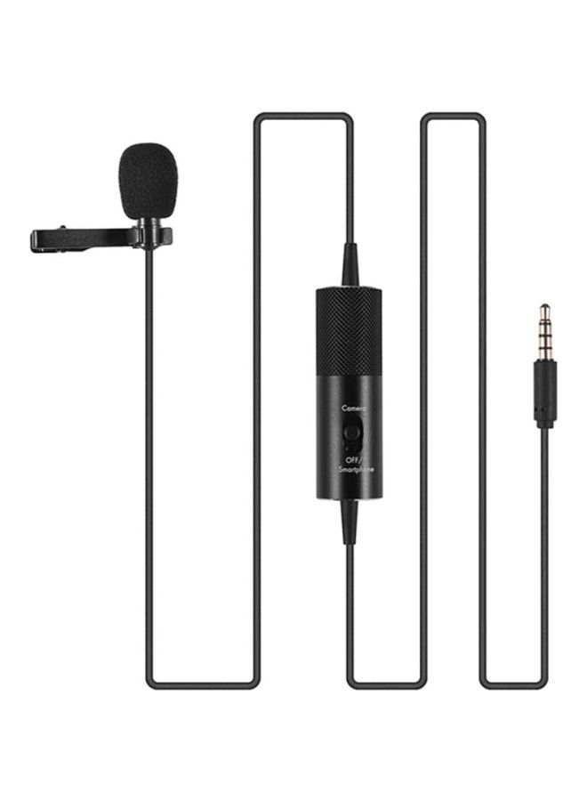 NIBEMINENT Professional Lavalier Clip-On Microphone Black - Image 1