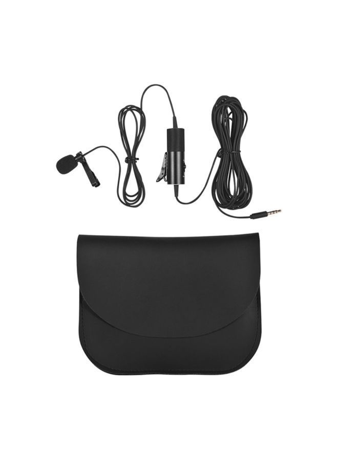 NIBEMINENT Professional Lavalier Clip-On Microphone Black - Image 5