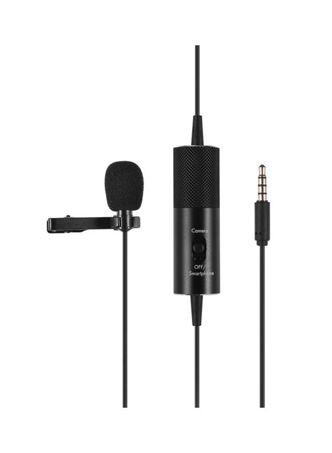 NIBEMINENT Professional Lavalier Clip-On Microphone Black - Image 2
