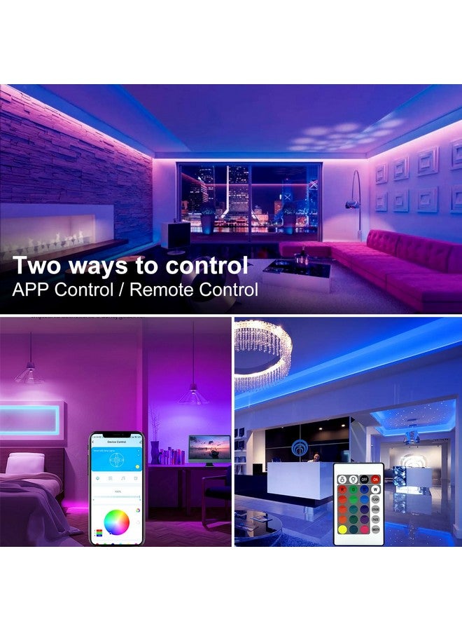 DAYBETTER LED Strip Lights 130ft Lights Strip for Bedroom, Desk, Indoor Room Bedroom Brithday Gifts RGB Decor with Remote and 24V Power Supply - Image 5