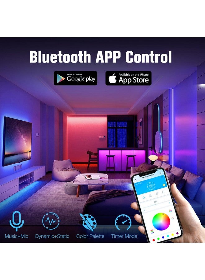 DAYBETTER LED Strip Lights 130ft Lights Strip for Bedroom, Desk, Indoor Room Bedroom Brithday Gifts RGB Decor with Remote and 24V Power Supply - Image 3