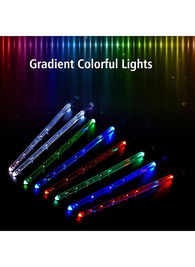 Generic - LED Light Up Drumsticks Jazz Drum Sticks 15 Gradient Colorful Lights USB Charging with ON/OFF Switch Drumstick Drum Set Accessories - Image 1